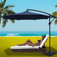 Instahut 3m Umbrella w/Base Outdoor Cantilever Beach Garden Patio Parasol Navy