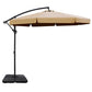 Instahut 3m Outdoor Umbrella w/Base Cantilever Garden Beach Patio Beige