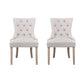 Bristol Set of 2 Dining Chairs Linen French Provincial - Beige