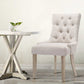 Bristol Set of 2 Dining Chairs Linen French Provincial - Beige