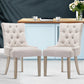 Bristol Set of 2 Dining Chairs Linen French Provincial - Beige