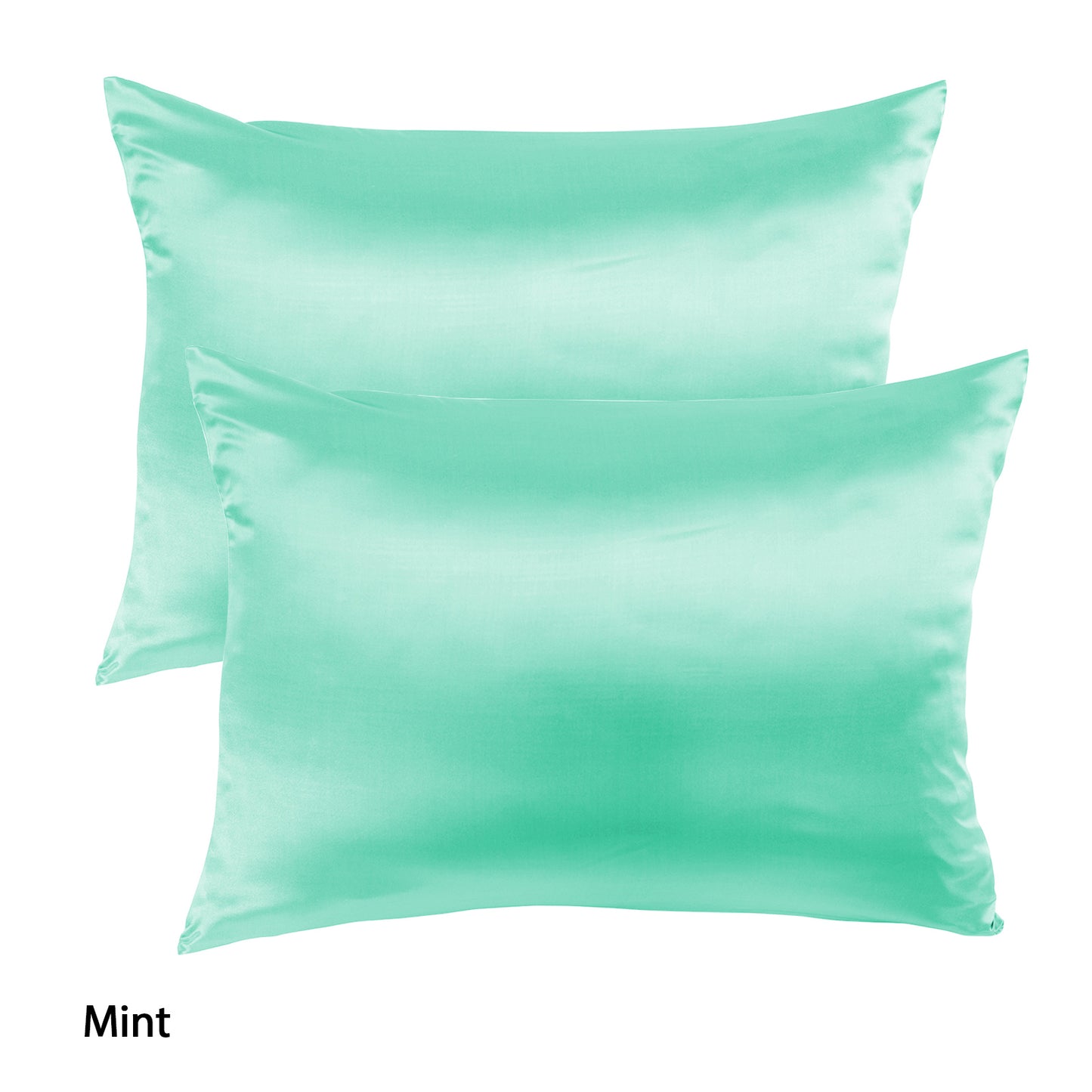 Set of 2 Mulberry Soft Silk Hypoallergenic Pillowcase - Mint