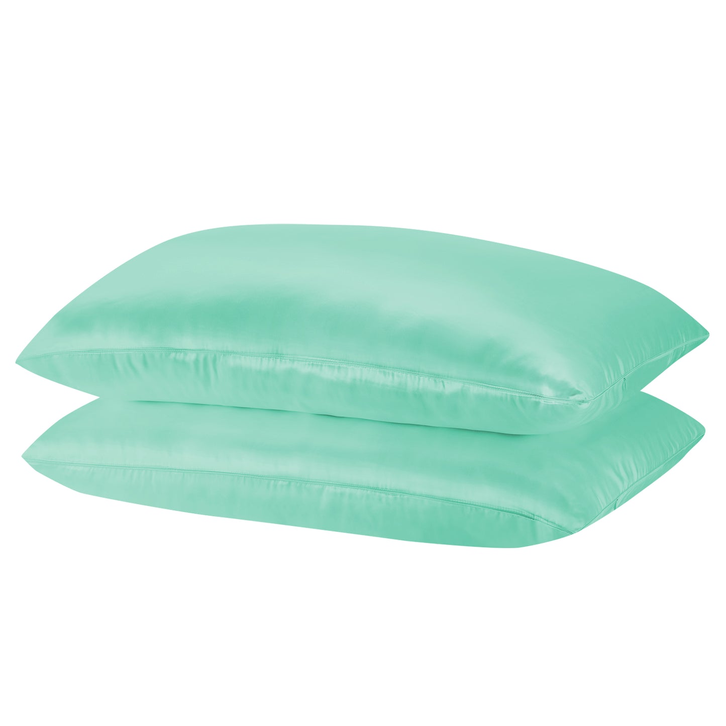 Set of 2 Mulberry Soft Silk Hypoallergenic Pillowcase - Mint