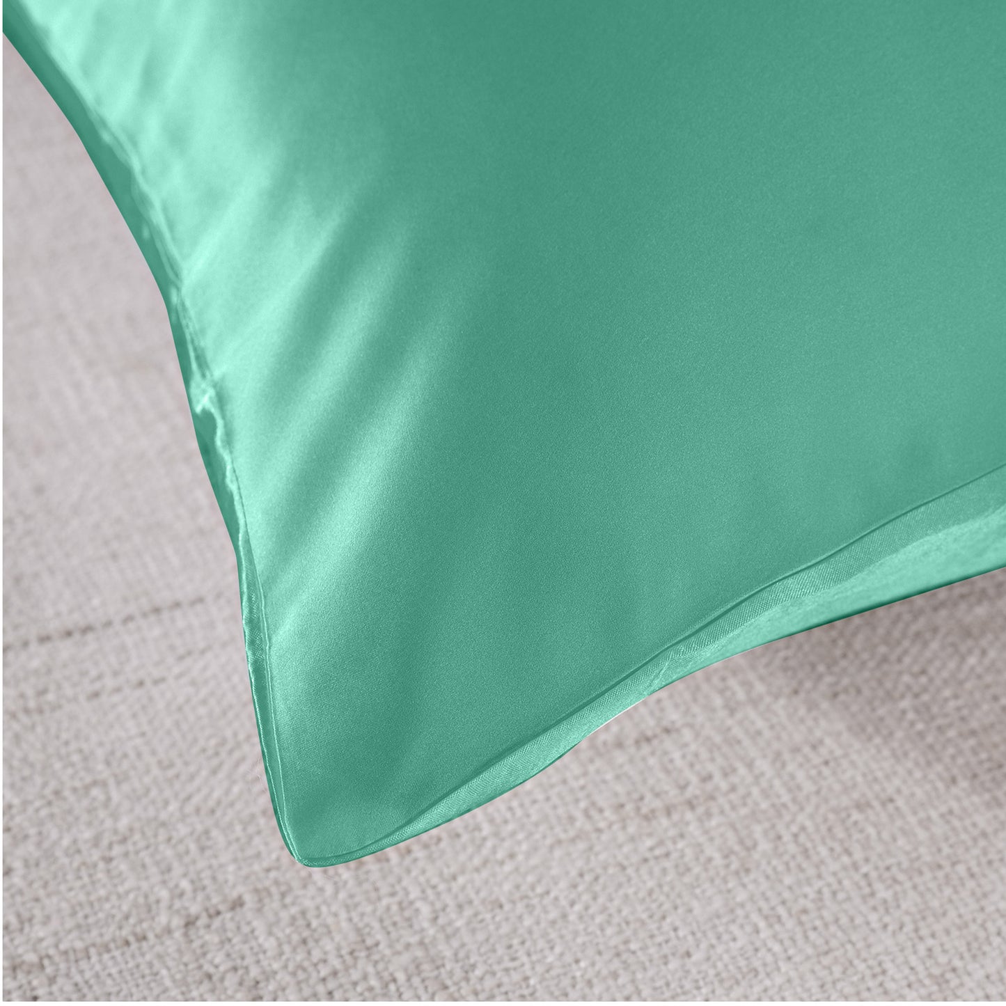 Set of 2 Mulberry Soft Silk Hypoallergenic Pillowcase - Mint