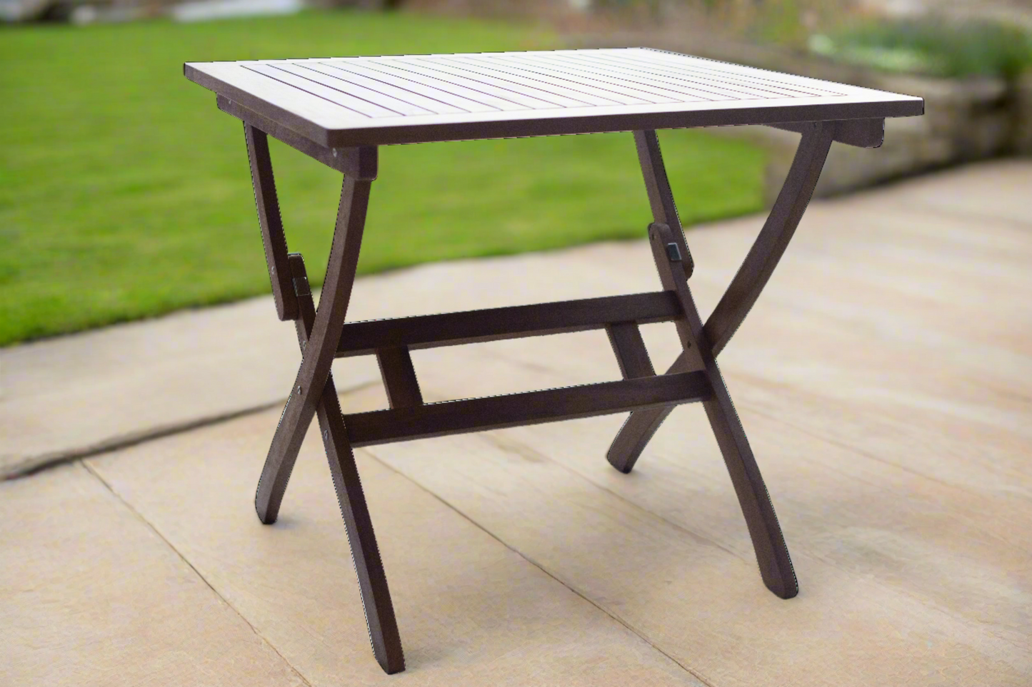 Marley Folding Square Table - Black