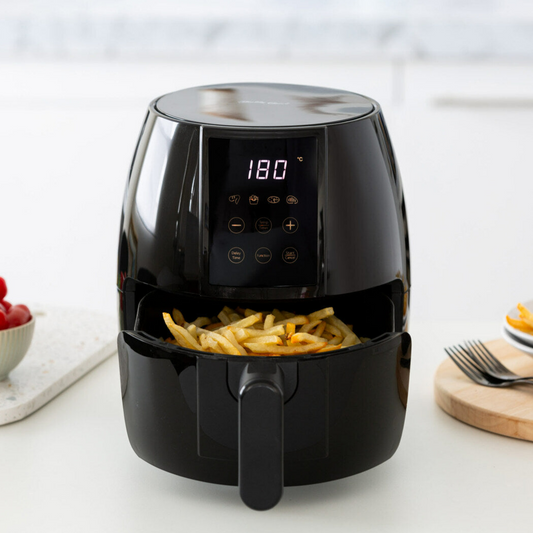 3L Digital Air Fryer with 200 C, Non-Stick & Removable Basket