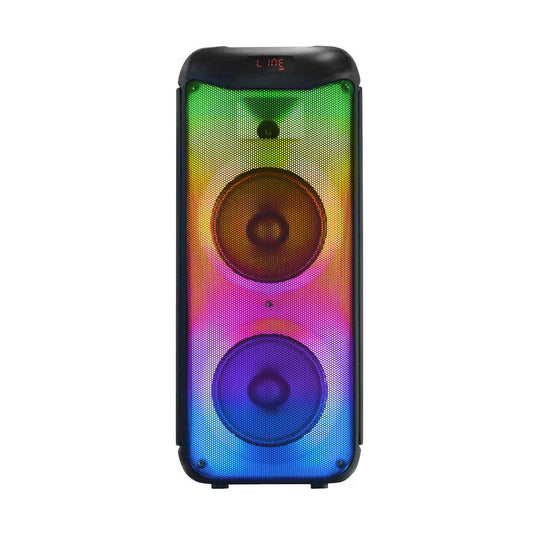 LED Multi-Coloured Flame Light Portable Bluetooth Speaker with 60w RMS