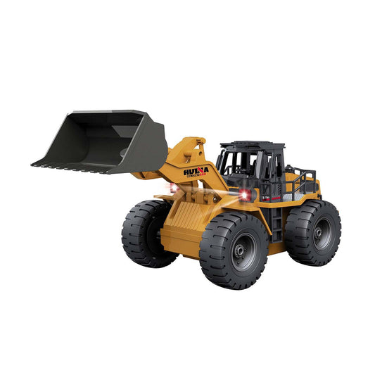 Remote Control Model Bulldozer Truck Driving Cab and Scoop - Yellow