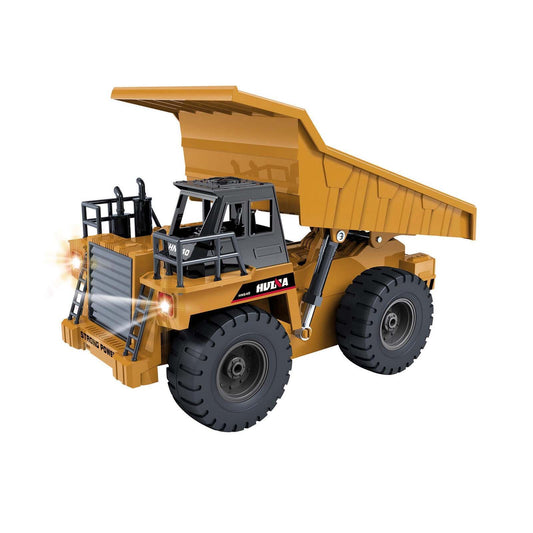 Remote Control Dump Truck Model 6 Channel Driving Cab & Alloy Bucket - Sand Beige