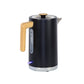 1.7L Kitchen Kettle in Black with Wood Accents