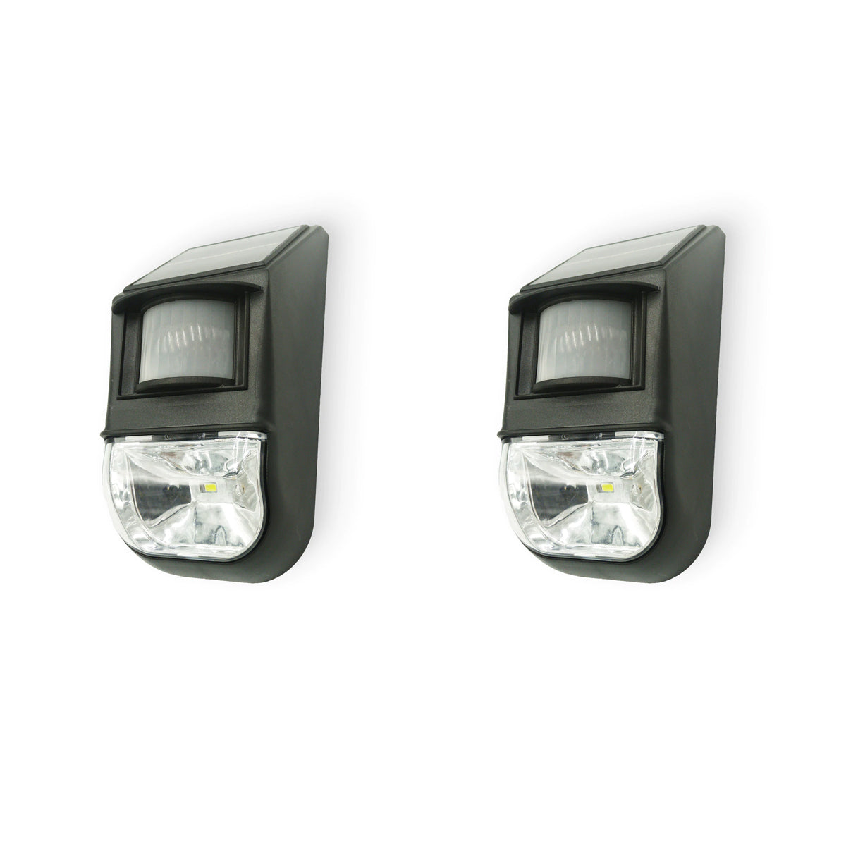 Set of 2 Solar-Powered Motion Sensor Light Detects Motion Rechargeable