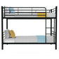 Maia 2in1 Metal Bunk Bed Frame with Modular Design - Matte Dark Grey King Single