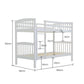 Maia Modular Slumber Wooden Kids Bunk Bed Frame - White Single