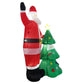 Santa and Christmas Tree Christmas Inflatable with LED Xmas Decor - 2.5M