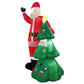 Santa and Christmas Tree Christmas Inflatable with LED Xmas Decor - 2.5M