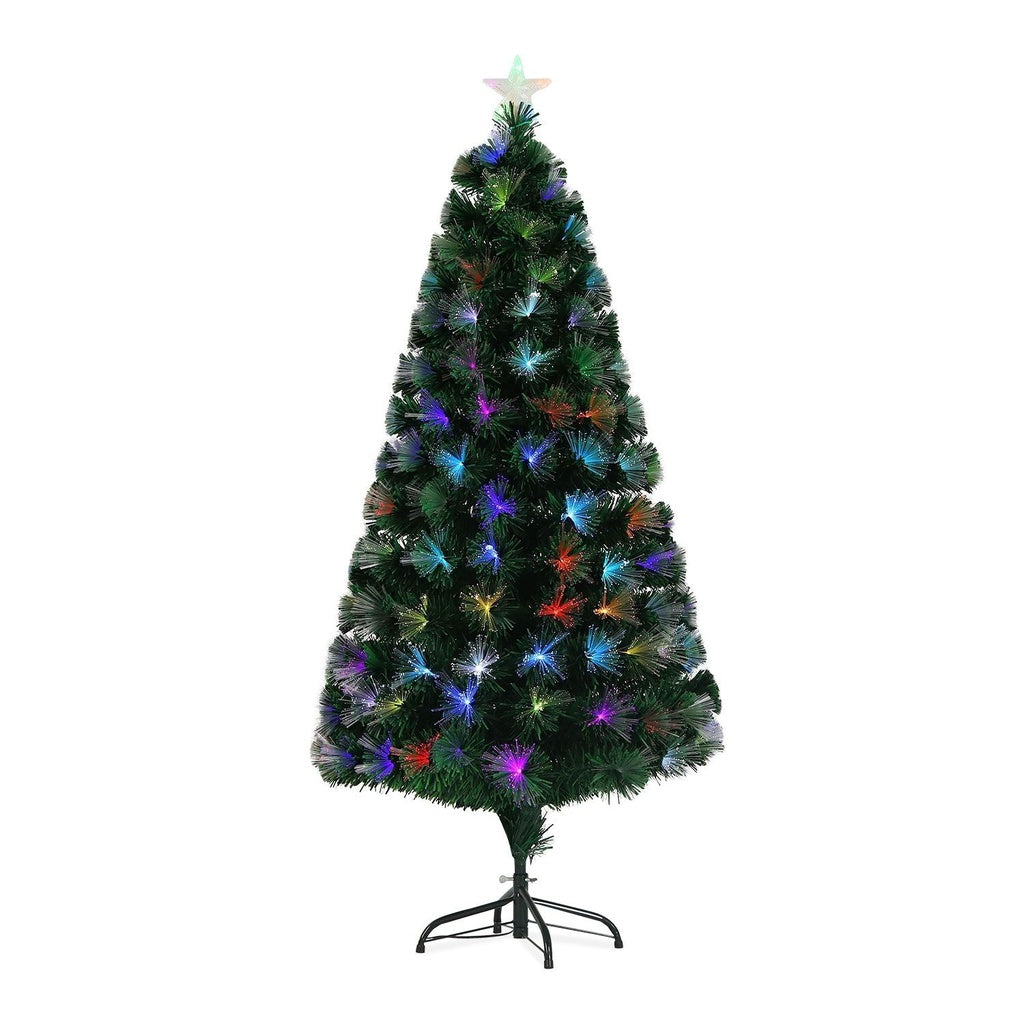 6ft 1.8m 210 Tips Fiber Optic Artificial Christmas Trees