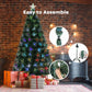 6ft 1.8m 210 Tips Fiber Optic Artificial Christmas Trees