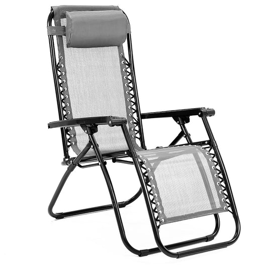 Wallaroo Zero Gravity Recliner Deck Chair - Grey