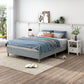 Bliss Ensemble Bed Base & Mattress Package with 34cm Mattress - Light Grey Double