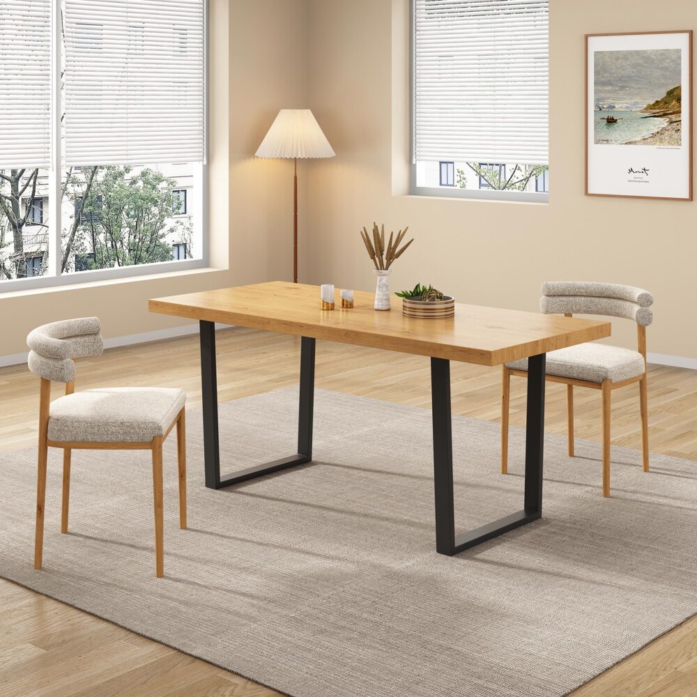 Clay Rectangular Dining Table 170cm - Natural