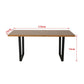 Clay Rectangular Dining Table 170cm - Natural