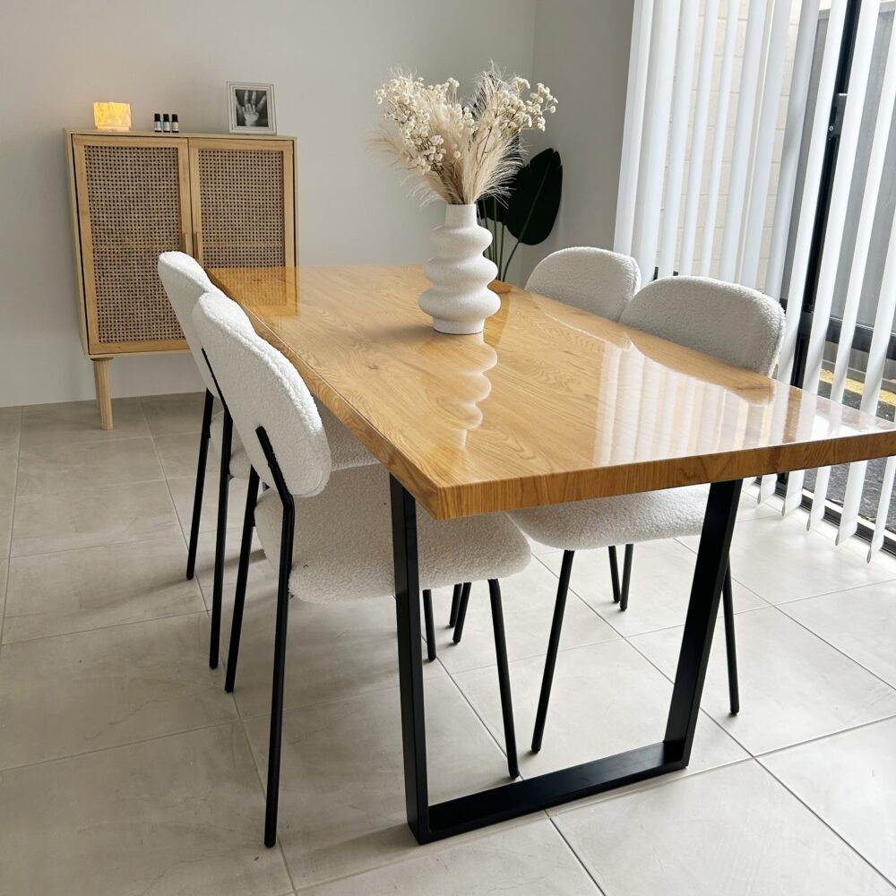 Clay Rectangular Dining Table 170cm - Natural