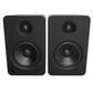 YU6 200W Powered Bookshelf Speakers with Bluetooth and Phono Preamp - Matte Black