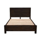 Allison Bed Frame in Solid Wood Veneered Acacia Bedroom Timber Slat - Chocolate Double