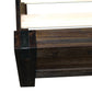 Allison Bed Frame in Solid Wood Veneered Acacia Bedroom Timber Slat - Chocolate Double