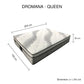 Dashiell 30cm Mattress In Gel Memory Foam 6 Zone Pocket Coil Soft Firm Bed - Queen