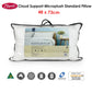 Cloud Support Microplush Standard Pillow - White