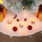 78cm Christmas Snow Plush Tree Skirt Xmas Base Floor Mat Cover Decor