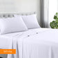 Queen 1200TC Hotel Quality Cotton Rich Sheet Set White