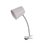 Stylish Cone Shape Metal Table Lamp - White