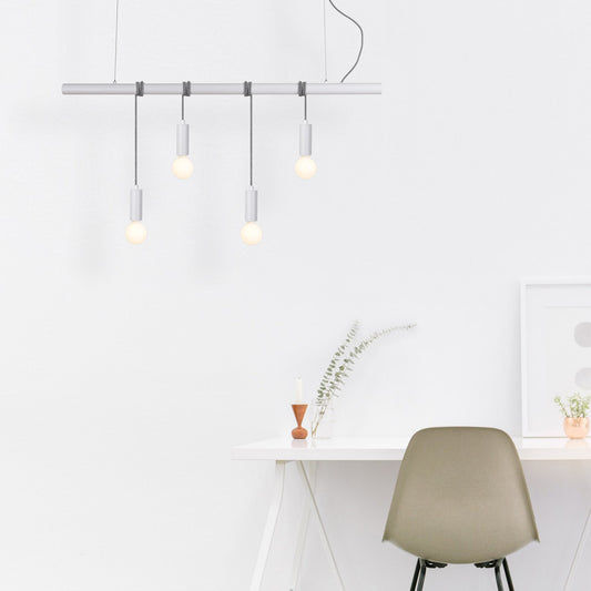 4 Lights Pendant Light - White