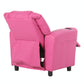 Pierce Kids Recliner Chair Sofa Children Lounge Couch PU Armchair - Pink