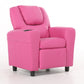 Pierce Kids Recliner Chair Sofa Children Lounge Couch PU Armchair - Pink