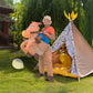 COWBOY Fancy Dress Inflatable Suit - Fan Operated Costume