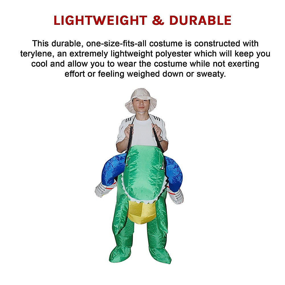 DINO Fancy Dress Inflatable Suit - Fan Operated Costume