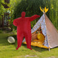 Red Alert Inflatable Costume Fancy Dress Suit Fan Operated