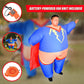 Super Hero Fancy Dress Inflatable Suit - Fan Operated Costume