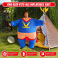 Super Hero Fancy Dress Inflatable Suit - Fan Operated Costume