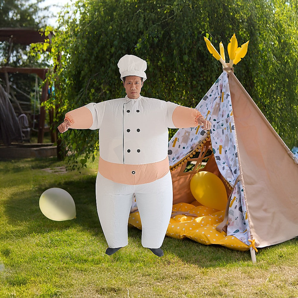 CHEF Fancy Dress Inflatable Suit - Fan Operated Costume