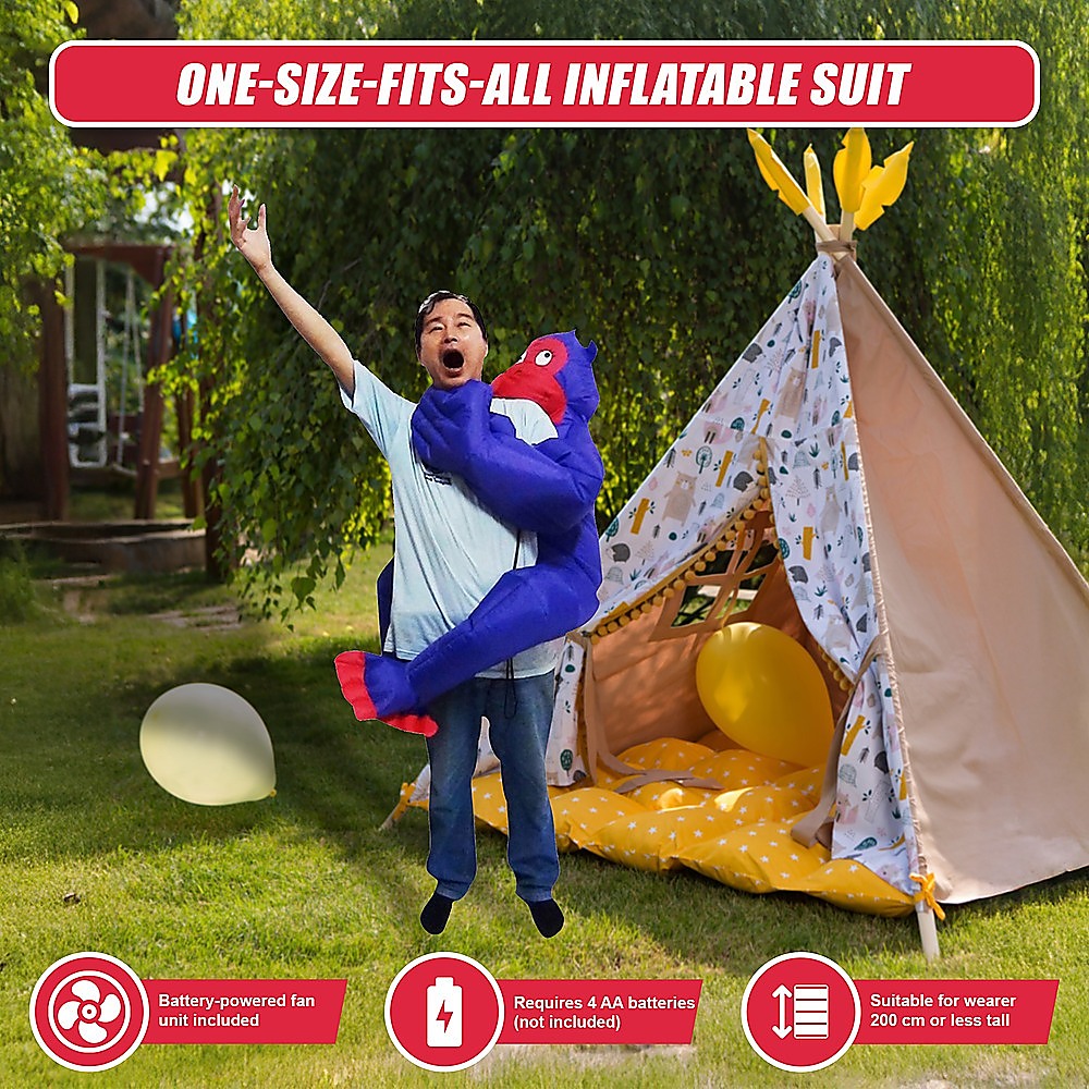 GORILLA Fancy Dress Inflatable Suit - Fan Operated Costume