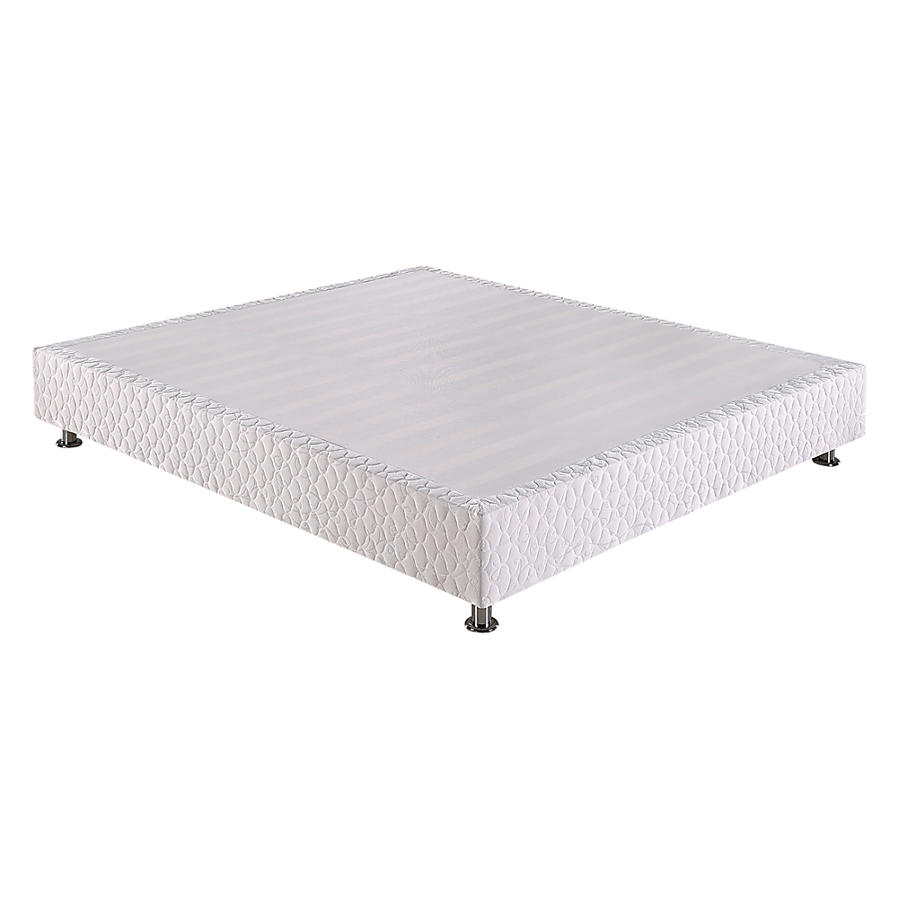 Encour Ensemble Bed Base & Mattress Package with 34cm Mattress - White King