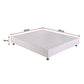 Encour Ensemble Bed Base & Mattress Package with 34cm Mattress - White King