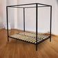 Lilian Four Poster Bed Frame - Black Queen