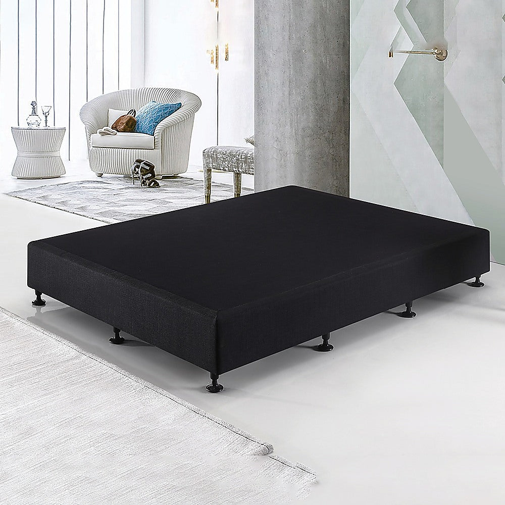 Frolic Ensemble Bed Base & Mattress Package with 34cm Mattress - Black Queen