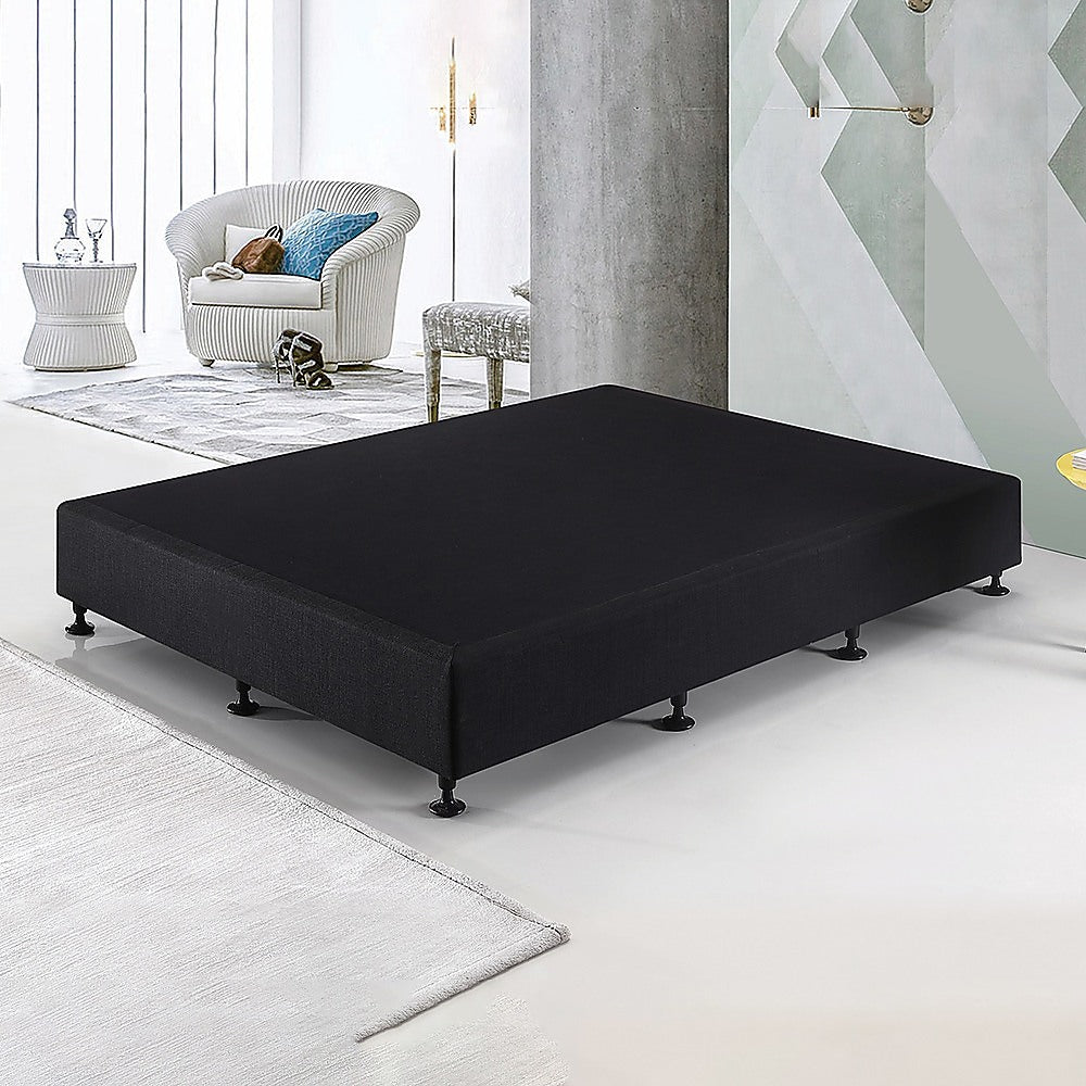 Frolic Ensemble Bed Base & Mattress Package with 32cm Mattress - Midnight Black King Single