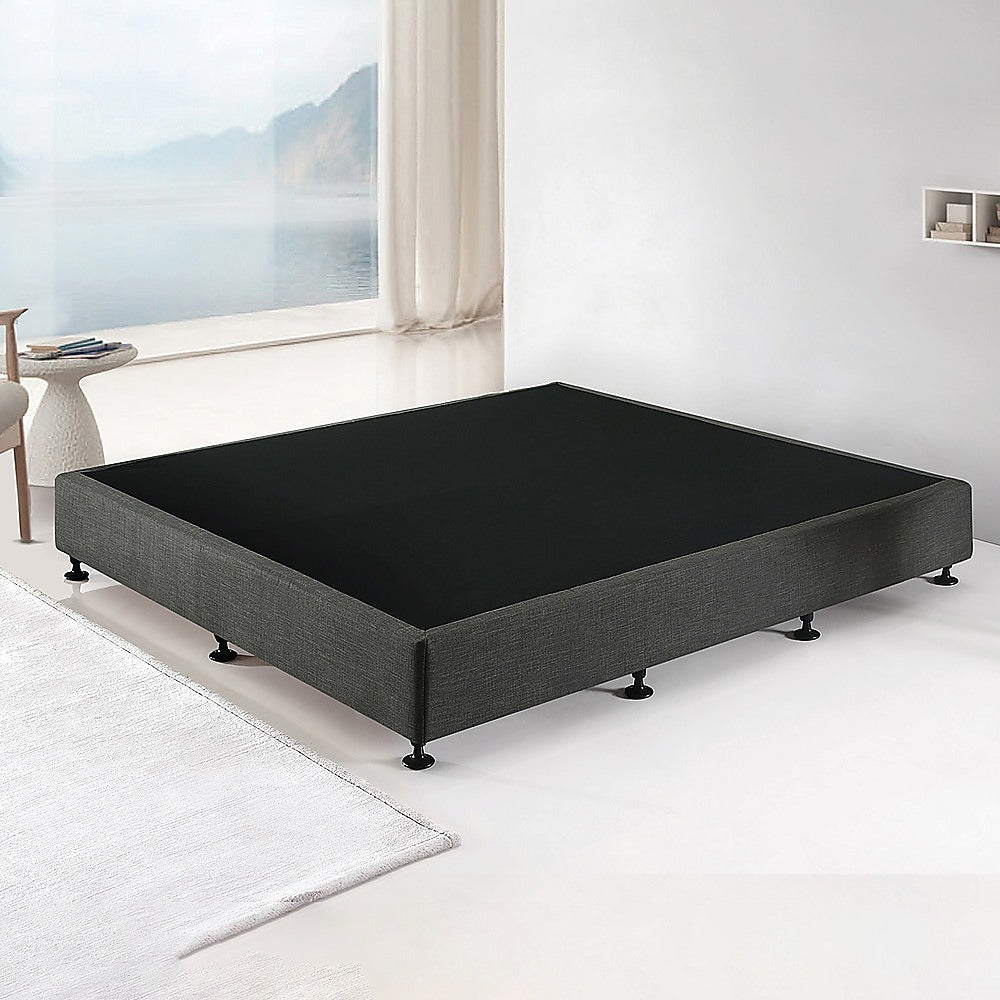 Frolic Ensemble Bed Base & Mattress Package with 34cm Mattress - Graphite King